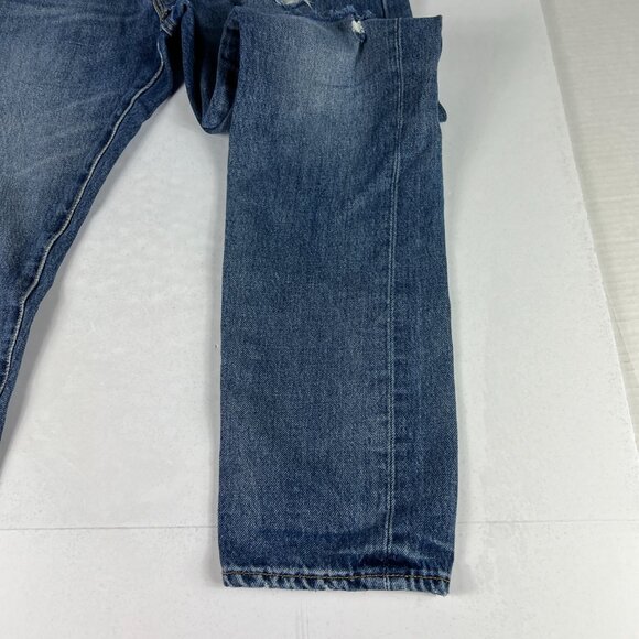 Levi's Jeans Men's 31X29* 512 Slim Tapered Blue Faded Dirtressed Denim Tag 31x32 - Picture 3 of 16